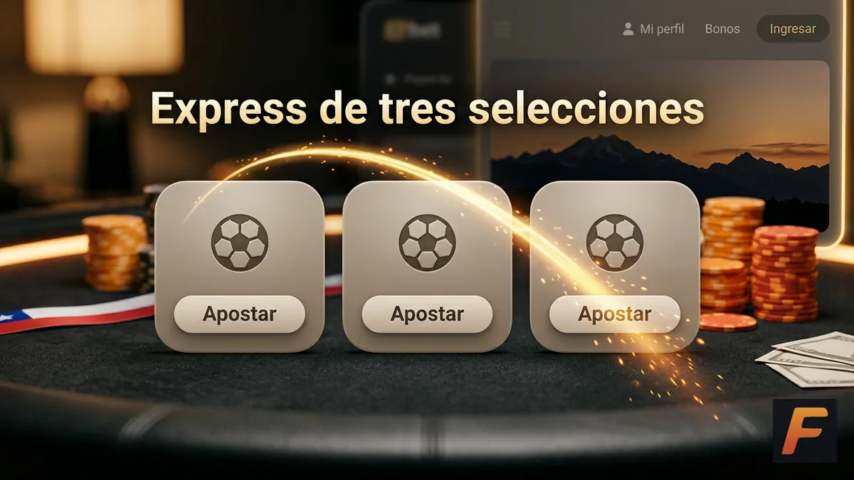 Apuesta express de tres selecciones en Fantasticbet Chile