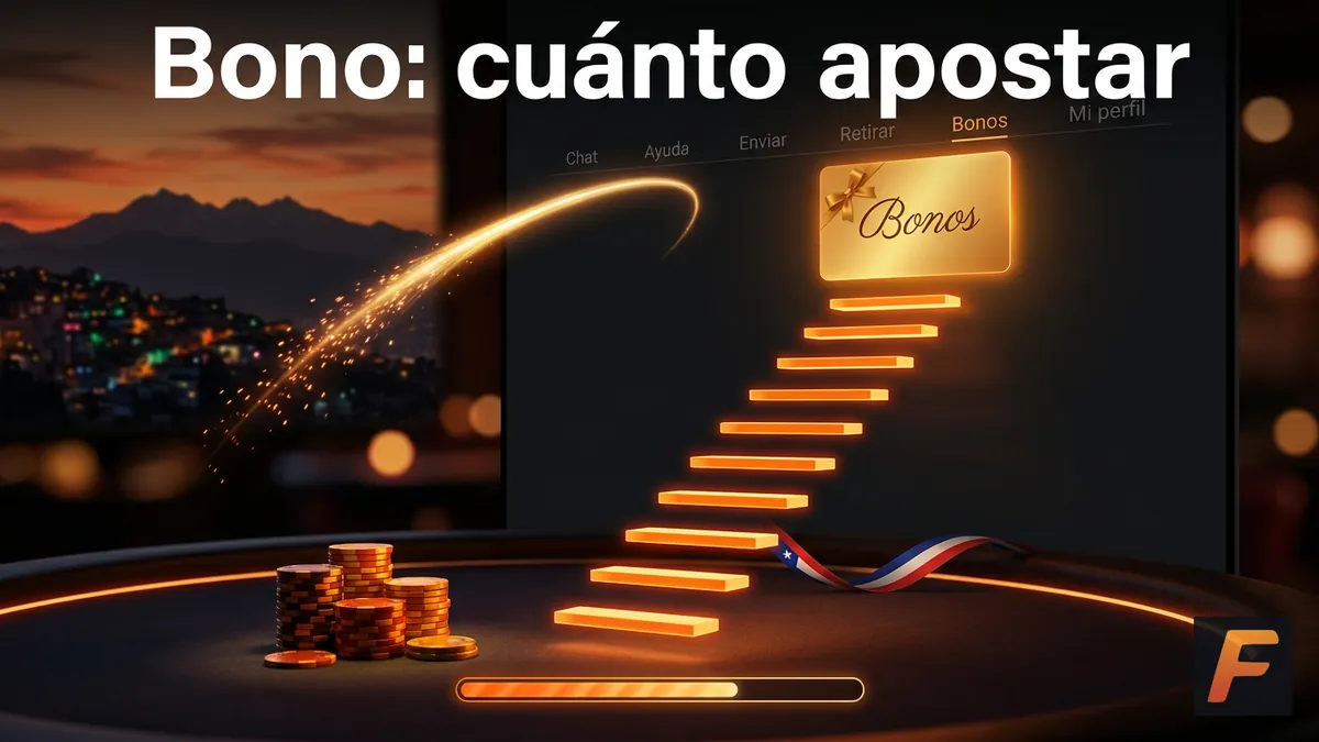 Escalera de requisitos de apuesta de un bono de Fantasticbet